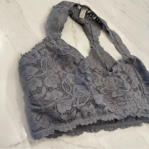 Free People Intimately grey lace Gallon racerback - Picture 13 of 14